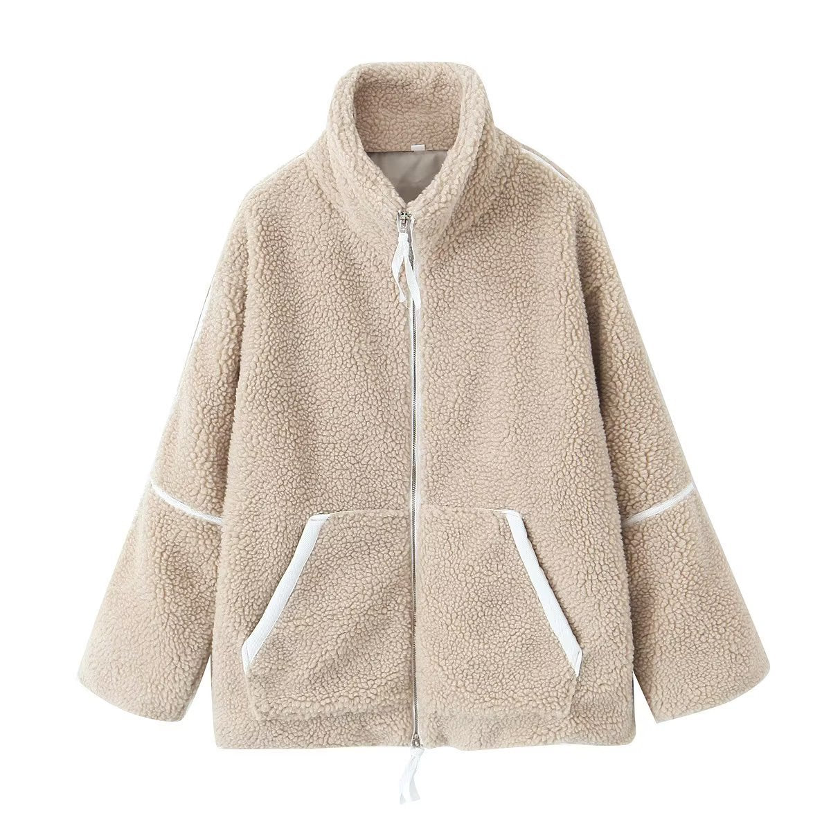 Victoria™ - Teddyjacka i fleece - Beige (nästan slutsåld) / S