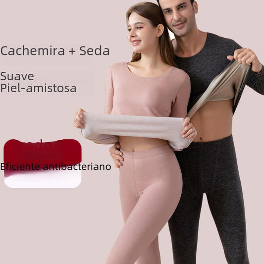 Wholesale winter bottoming autumn clothing long pants set women's warm clothing men's velvet heating thermal underwear