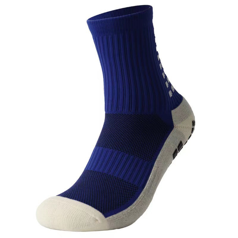 Factory non-slip bottom dispensing football socks men's and women's mid-calf basketball stockings towel bottom thickened sports socks wholesale