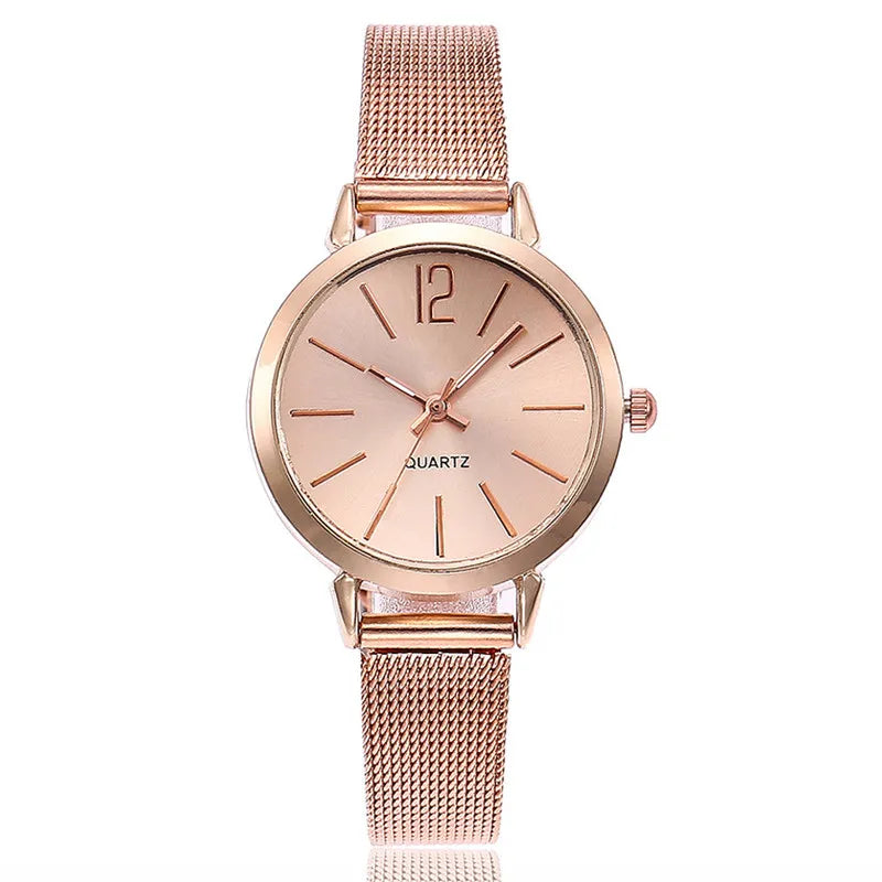 Women Stainless Steel Lady Bracelet Watch vansvar Brand Elegant Dial Quartz Casual Wrist Watch Clock Gift reloj mujer #D