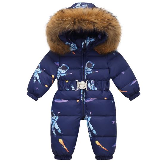 Baby one-piece warm jacket